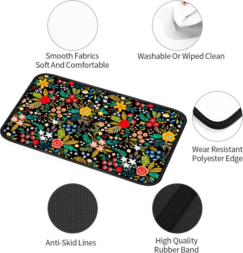 Mokiwala Garden wildflowers Universal Armrest Cover Pad, Car Center Console Cushion Pad, Protect from Pet Claws, Dirt, and Sticky Fingers, Comfortable Car Decor Accessories Fit for Most Cars, Vehicles, SUVs - Image 3